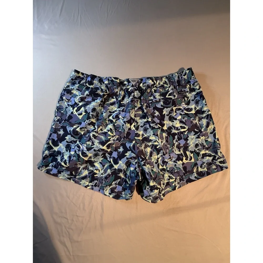 Columbia Men's PFG Multi Color Blues Swim/water Shorts Size XXL